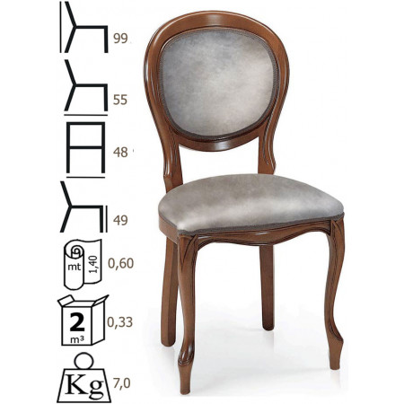 085 Sedia in faggio grezza o finita, finiture a scelta