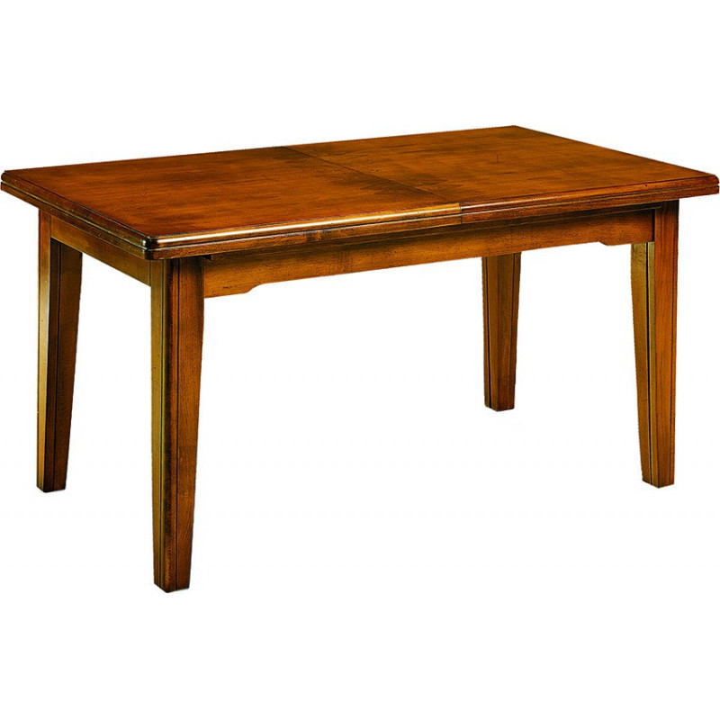 218   Tavolo allungabile con piano impiallacciato, grezzo o finito