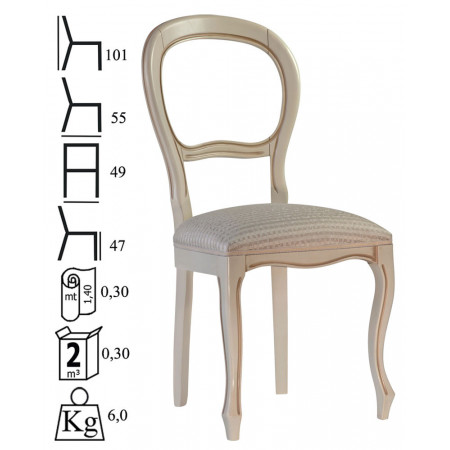 419  Sedia in faggio grezza o finita, finiture a scelta