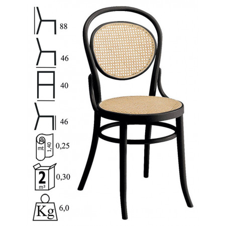 432PV  Sedia in faggio grezza o finita, finiture a scelta