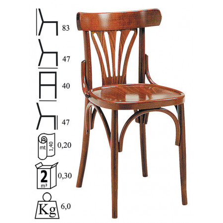 439   Sedia in faggio grezza o finita, finiture a scelta