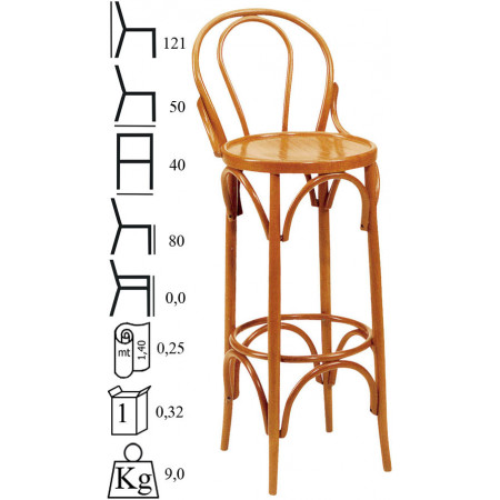 430SG  Sgabello in faggio grezzo o finito, finiture a scelta