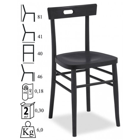441M  Raw or finished beech wood chair, finishing to choice
