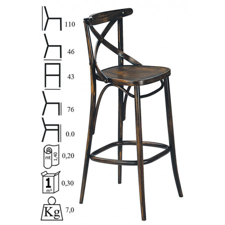 442SG  Sgabello in faggio grezzo o finito, finiture a scelta