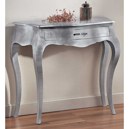 2582 Consolle 1 cassetto sagomata grezza o finita, finiture a scelta