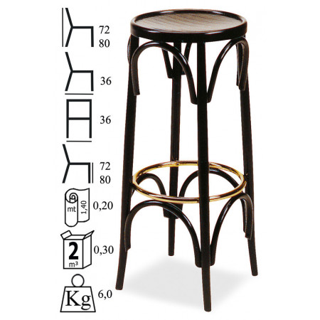 451H72/H80  Sgabello in faggio grezzo o finito, finiture a scelta