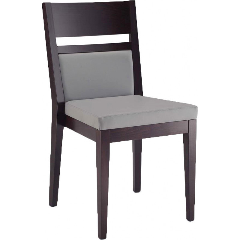 529/I  Sedia impilabile in faggio grezza o finita, finiture a scelta