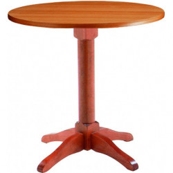 255BT Raw or finished beech wood table base, max top cm 120