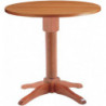 255T Beech wood table base with veneered top, finishing to choice