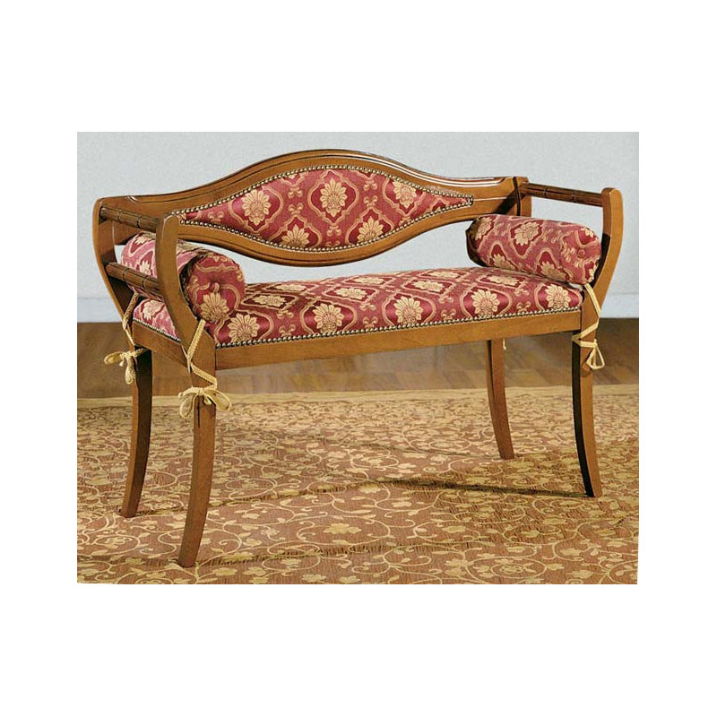 578  Divanetto in faggio grezzo o finito, finiture a scelta