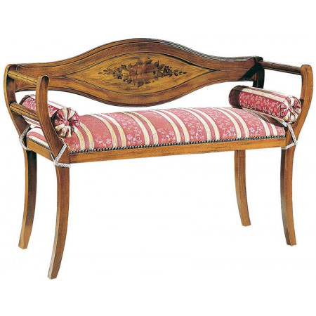 578D  Divanetto in faggio grezzo o finito, finiture a scelta