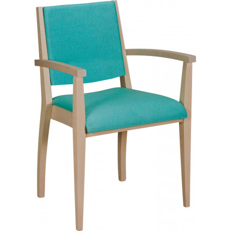 587/TC  Sedia capotavola impilabile in faggio grezza o finita, finiture a scelta