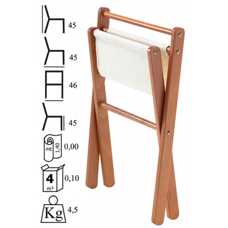 683 portavaligie in faggio finito naturale o noce