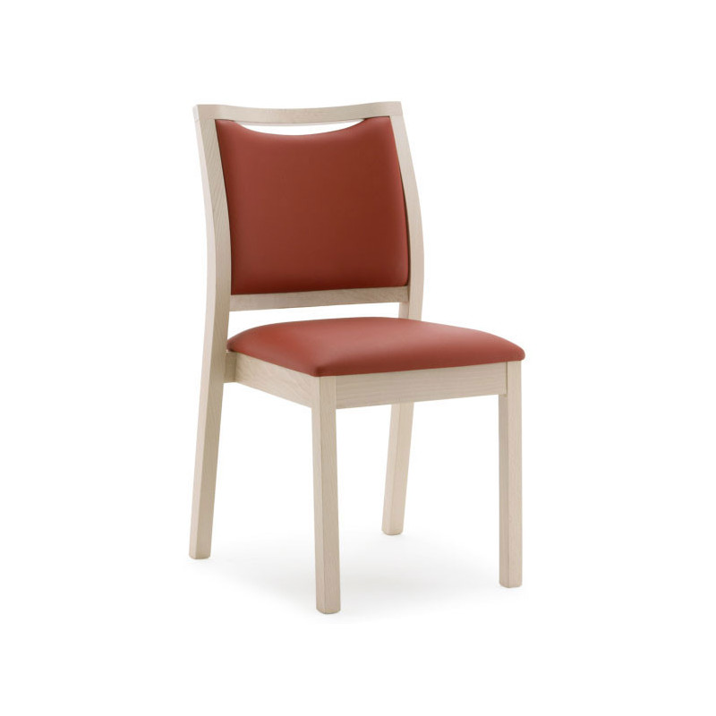 813  Sedia impilabile in faggio grezza o finita, finiture a scelta