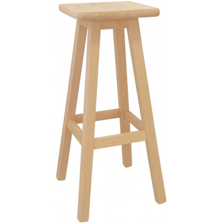 090  Sgabello H90 in faggio grezzo o finito, finiture a scelta