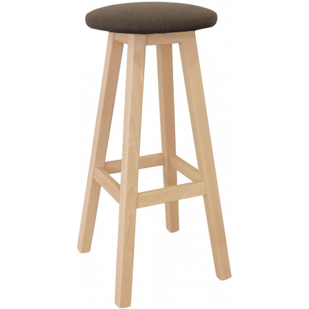 090  Sgabello H90 in faggio grezzo o finito, finiture a scelta