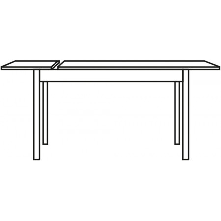 2283  Folder or extending table, melamine top marble effect