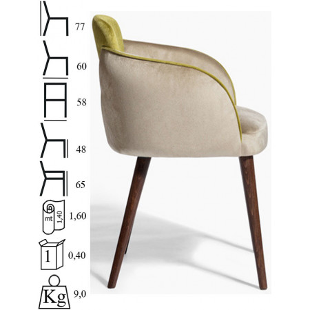 957  Poltroncina grezza o finita, finiture a scelta