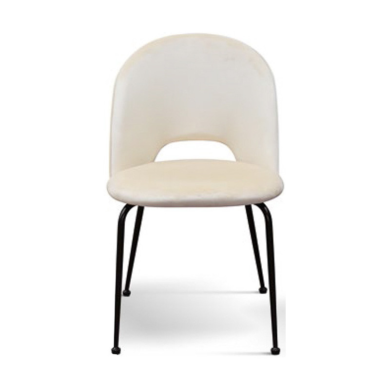 969  Sedia tappezzata in velluto beige e grigio