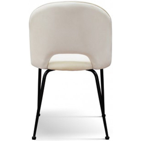 969  Sedia tappezzata in velluto beige e grigio