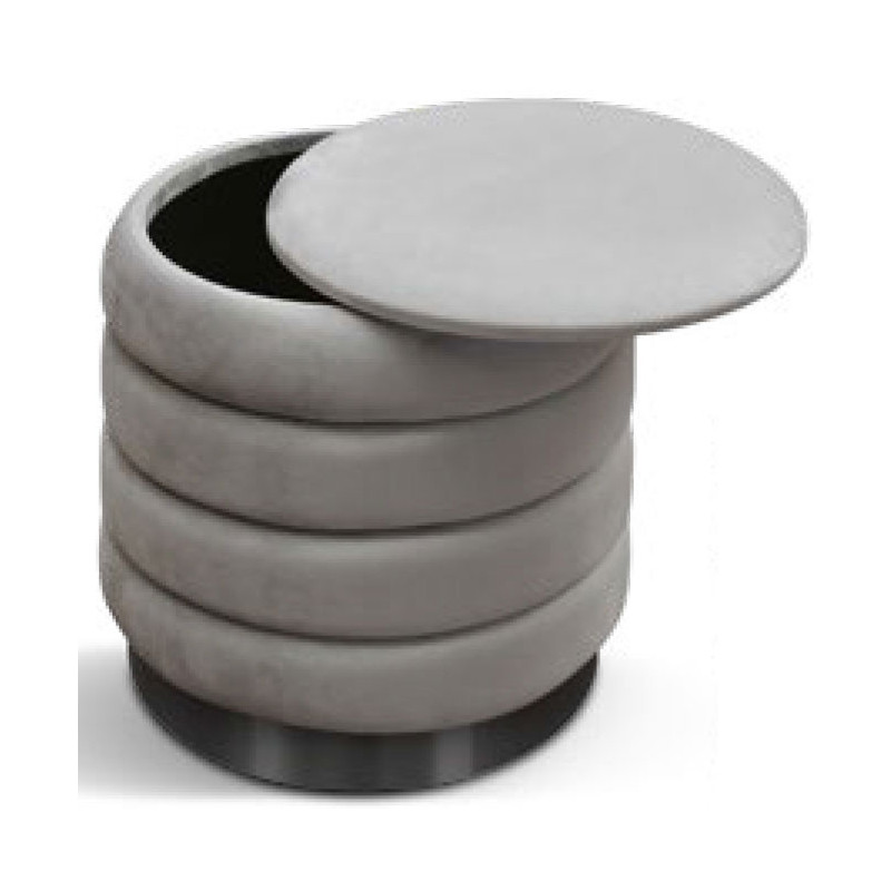 980  Pouf contenitore tappezzato con velluto 4 colori