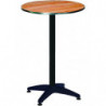 275 Weighted aluminium table, stainless steel or wooden top