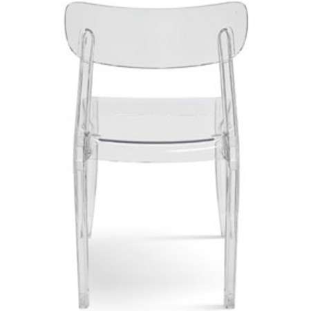 988  Sedia impilabile, struttura in polipropilene trasparente