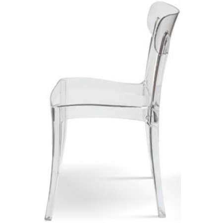 988  Sedia impilabile, struttura in polipropilene trasparente