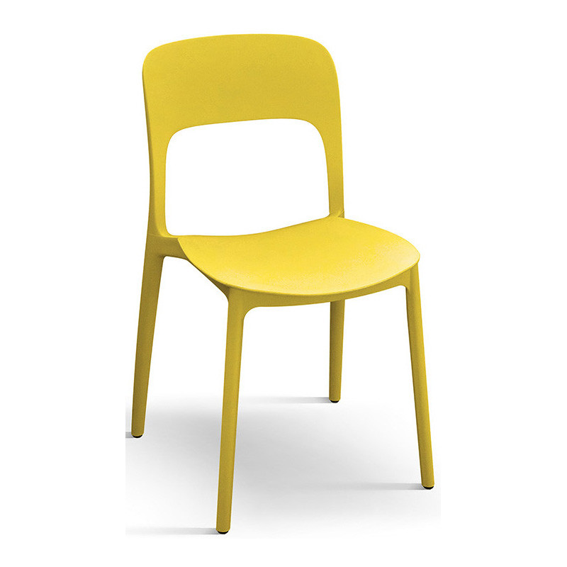 989  Sedia impilabile, struttura in polipropilene 6 colori