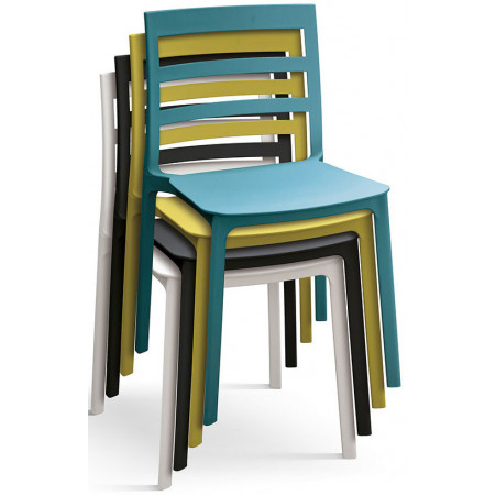 991  Sedia impilabile, struttura in polipropilene 6 colori