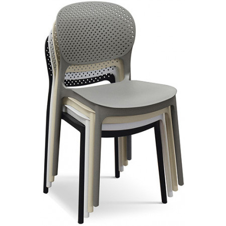 993  Sedia impilabile, struttura in polipropilene 4 colori