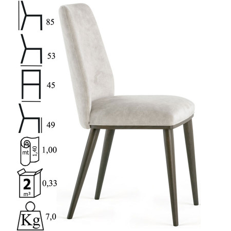 1000  Sedia grezza o finita, finiture a scelta