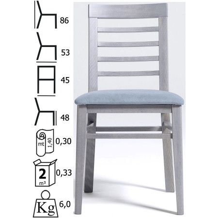 1001  Sedia in faggio grezza o finita, finiture a scelta