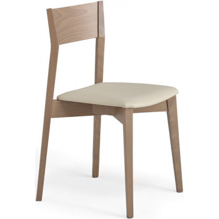 1002  Sedia impilabile in faggio grezza o finita, finiture a scelta