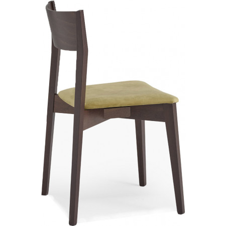 1002  Sedia impilabile in faggio grezza o finita, finiture a scelta