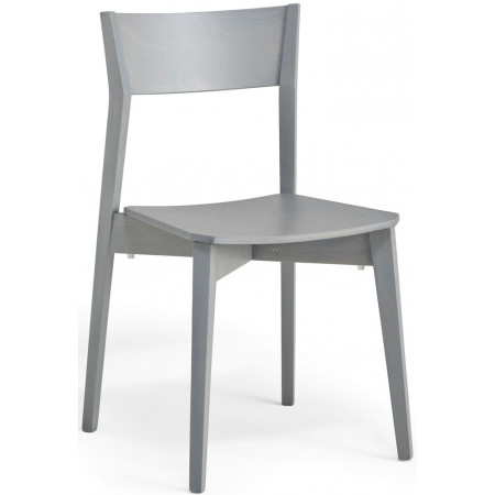 1002  Sedia impilabile in faggio grezza o finita, finiture a scelta