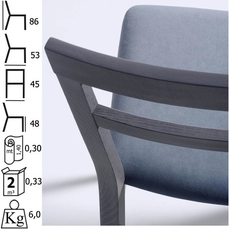 1003  Sedia in faggio grezza o finita, finiture a scelta