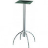 BT278  Chromed steel table base, max top cm 80
