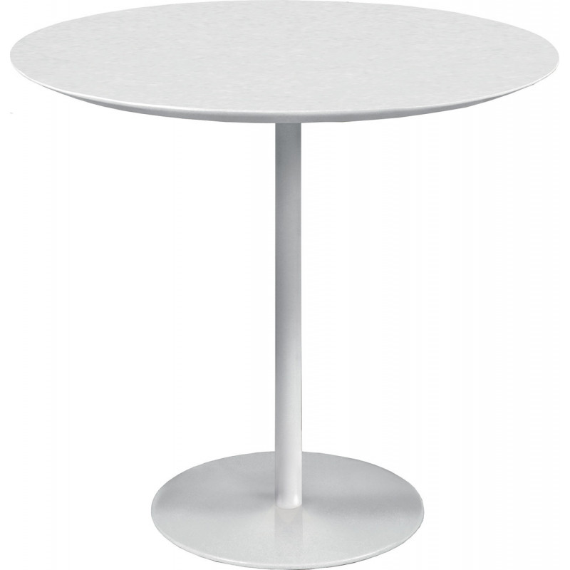 2299 Metal table base and white lacquered top