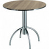 BT278  Chromed steel table base, max top cm 80