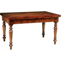 203 Tavolo a libro o con 2 allunghe, piano intarsiato, grezzo o finito, finiture a scelta