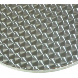 275BT  Base appesantita in alluminio lucido, bianca, o nera, piano a scelta