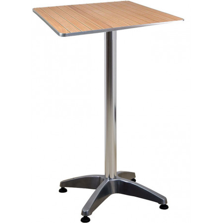 copy of 273  Aluminium weighted table base, stainless steel top flowers finished