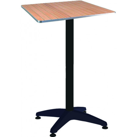 copy of 273  Aluminium weighted table base, stainless steel top flowers finished