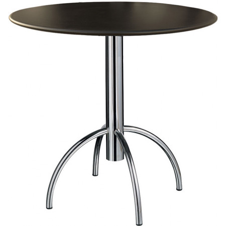 BT278  Chromed steel table base, max top cm 80