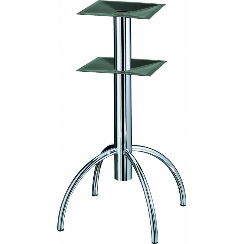 279BT  Base in acciaio cromato, per doppio piano ø cm 40/80