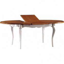 2058  Raw or finished extending table veneered top, finishes to choice