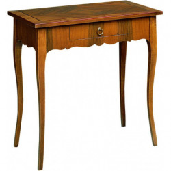 2076  Raw or finished writing desk with walnut inlaid top, finishes to choice