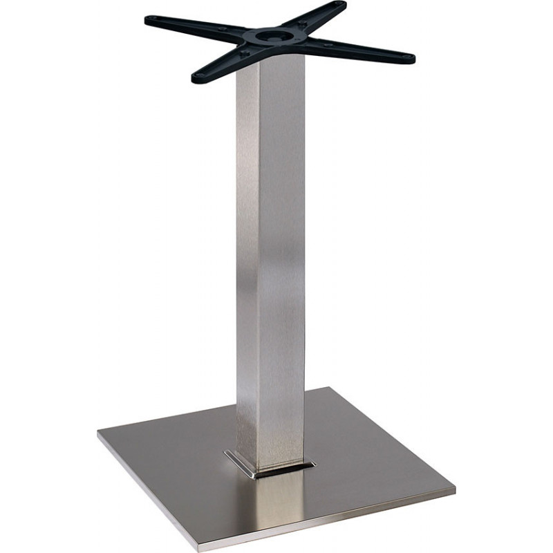 2159BT  Base per tavolo in acciaio inox o bianca, piano a scelta