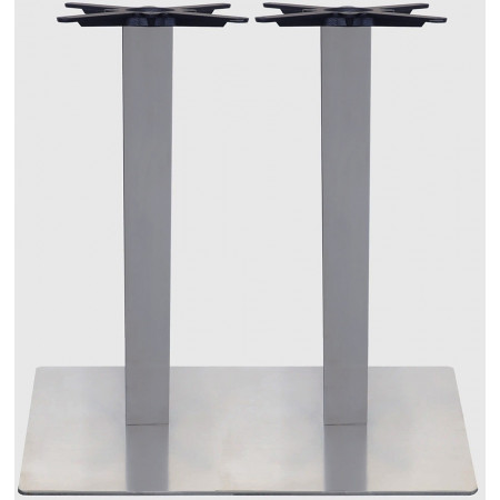 2162BT  Base per tavolo in acciaio inox o nero, piano a scelta